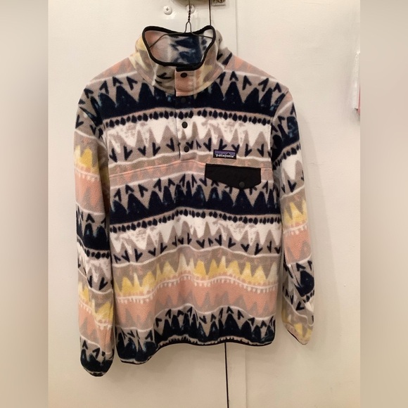 Patagonia Fleece Synchilla Snap-T Pullover Bandicoot Marrow Grey Small​​​ - Picture 3 of 10